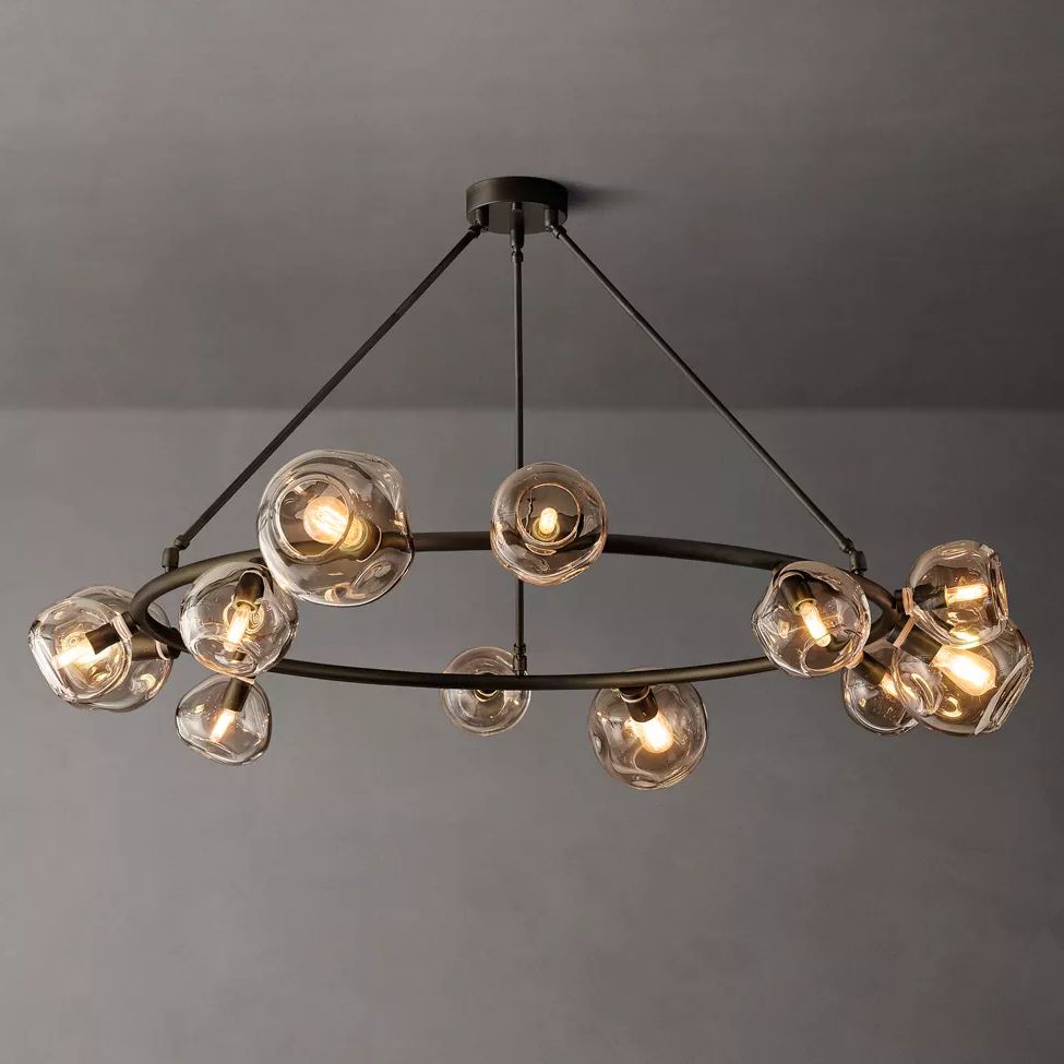 Bubble Round Chandelier 60"