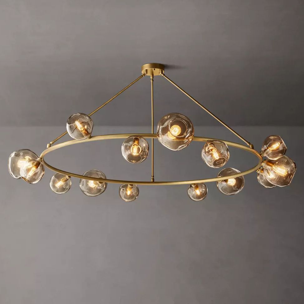 Bubble Round Chandelier 84"