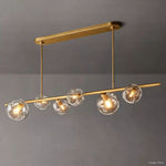 Bubble Organic Glass Linear Chandelier 60"
