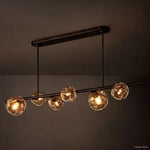 Bubble Organic Glass Linear Chandelier 60"