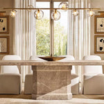 Bubble Organic Glass Linear Chandelier 60"