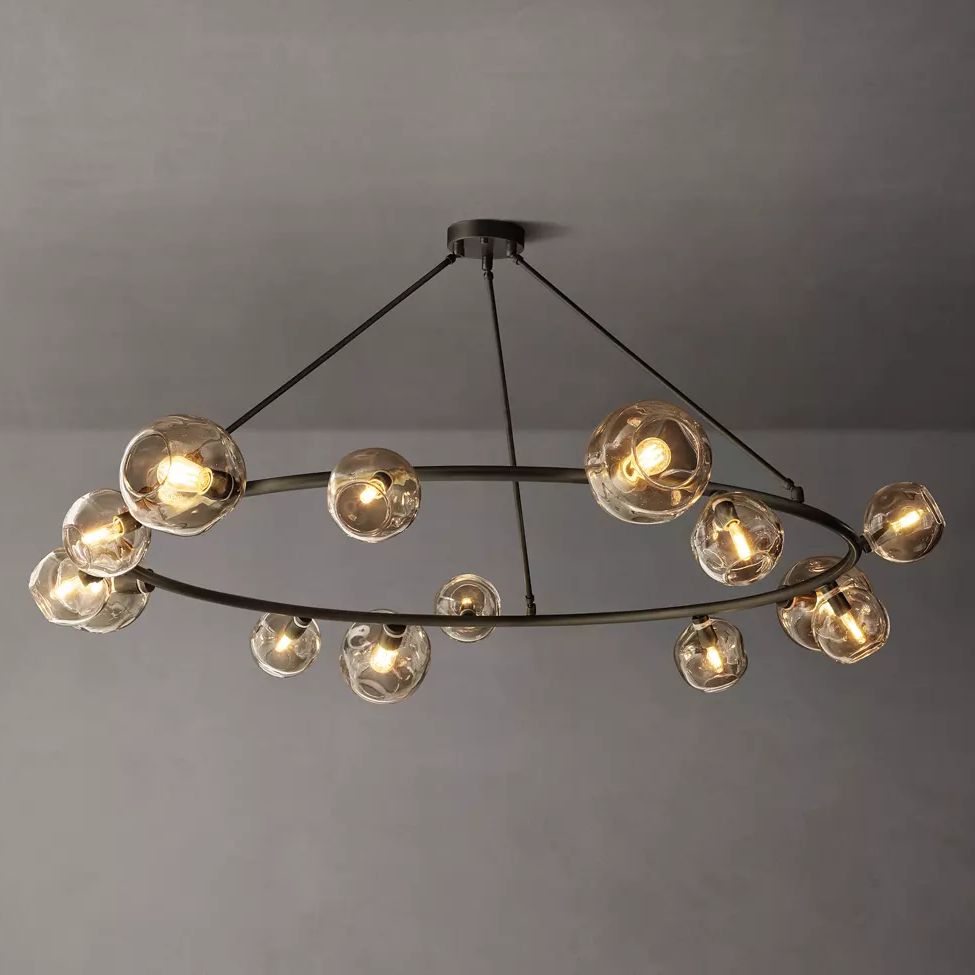 Bubble Round Chandelier 84"