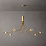 Shell Airy Glass Round Chandelier 72"