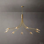 Shell Airy Glass Round Chandelier 84"