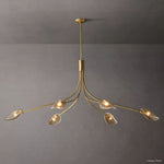 Shell Airy Glass Linear Chandelier 72"