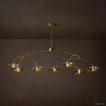 Lily Arcing Glass Round Chandelier 72"