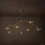 Lily Arcing Glass Round Chandelier 72"