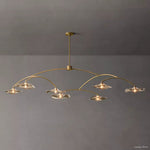 Lily Arcing Glass Round Chandelier 84"