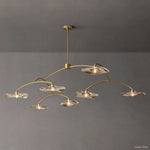 Lily Arcing Glass Round Chandelier 84"