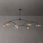 Lily Arcing Glass Round Chandelier 84"