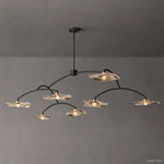 Lily Arcing Glass Round Chandelier 84"