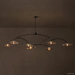 Lily Arcing Glass Round Chandelier 84"