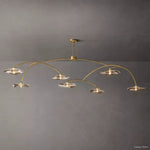 Lily Arcing Glass Round Chandelier 96"