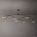 Lily Arcing Glass Round Chandelier 96"