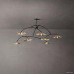 Lily Arcing Glass Round Chandelier 96"