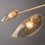 Shell Airy Glass Linear Chandelier 72"