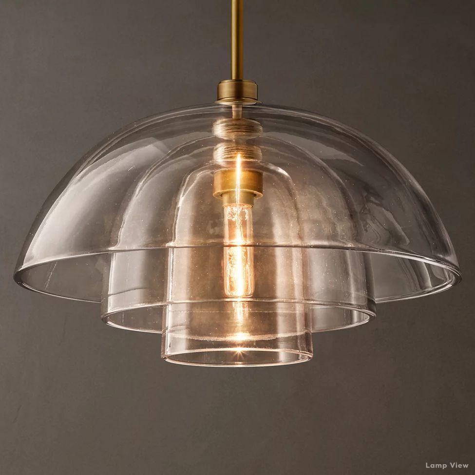 Blom Glass Cloche Pendant Light