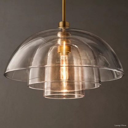Blom Glass Cloche Pendant Light