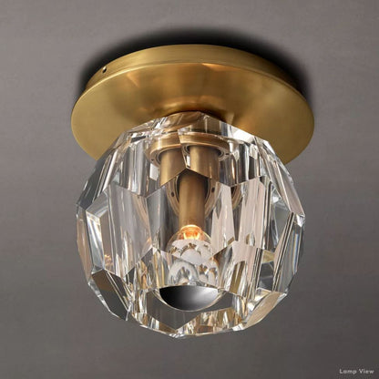 Boule Spherical Cristal Flush Mount 6"