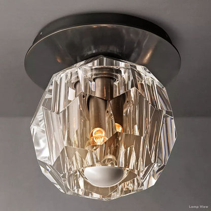 Boule Spherical Cristal Flush Mount 6"