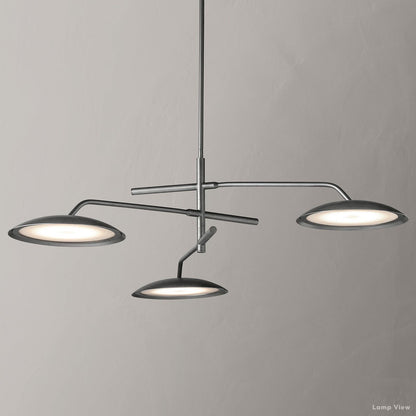 Asher Offset Disc Round Chandelier