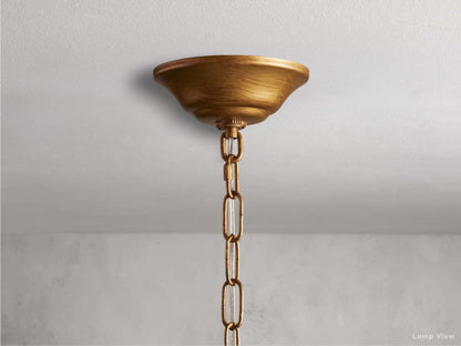 Lunaria Organic Floral Round Chandelier
