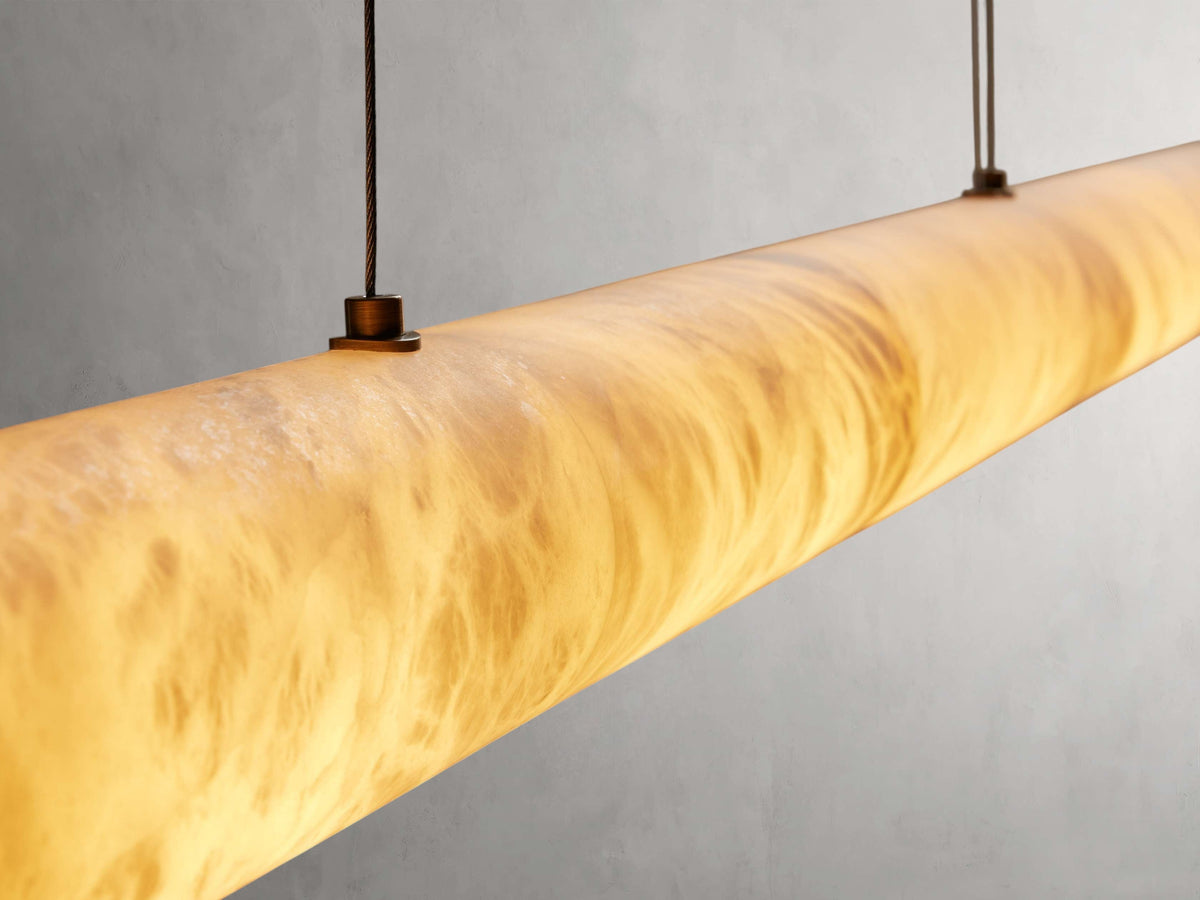 Halima Alabaster Linear Chandelier