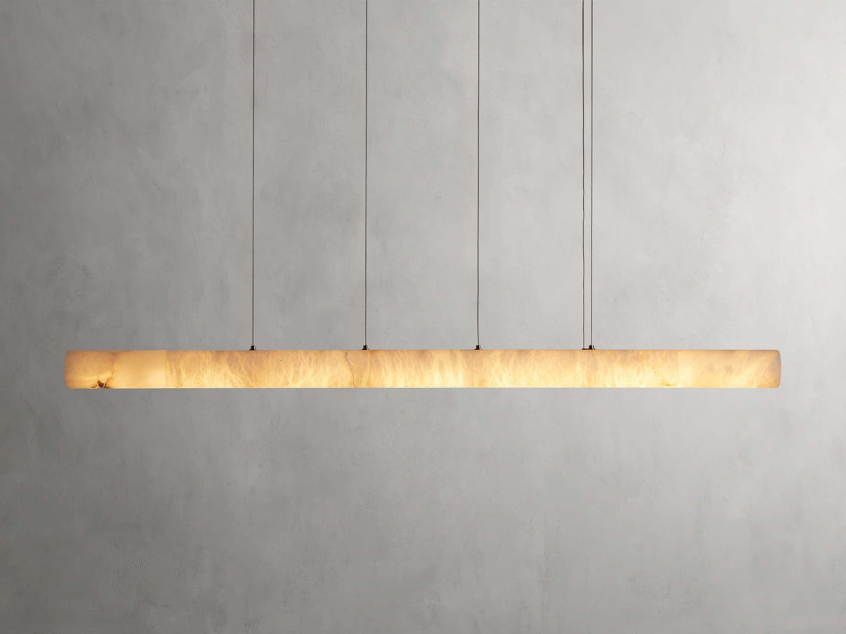 Halima Alabaster Linear Chandelier