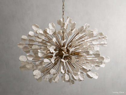 Lunaria Organic Floral Round Chandelier