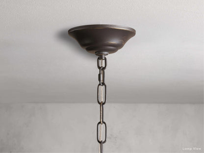 Lunaria Organic Floral Round Chandelier