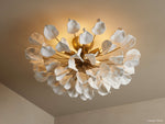 Lunaria Organic Floral Flush Mount