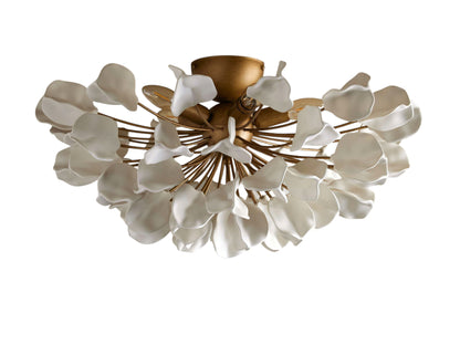 Lunaria Organic Floral Flush Mount