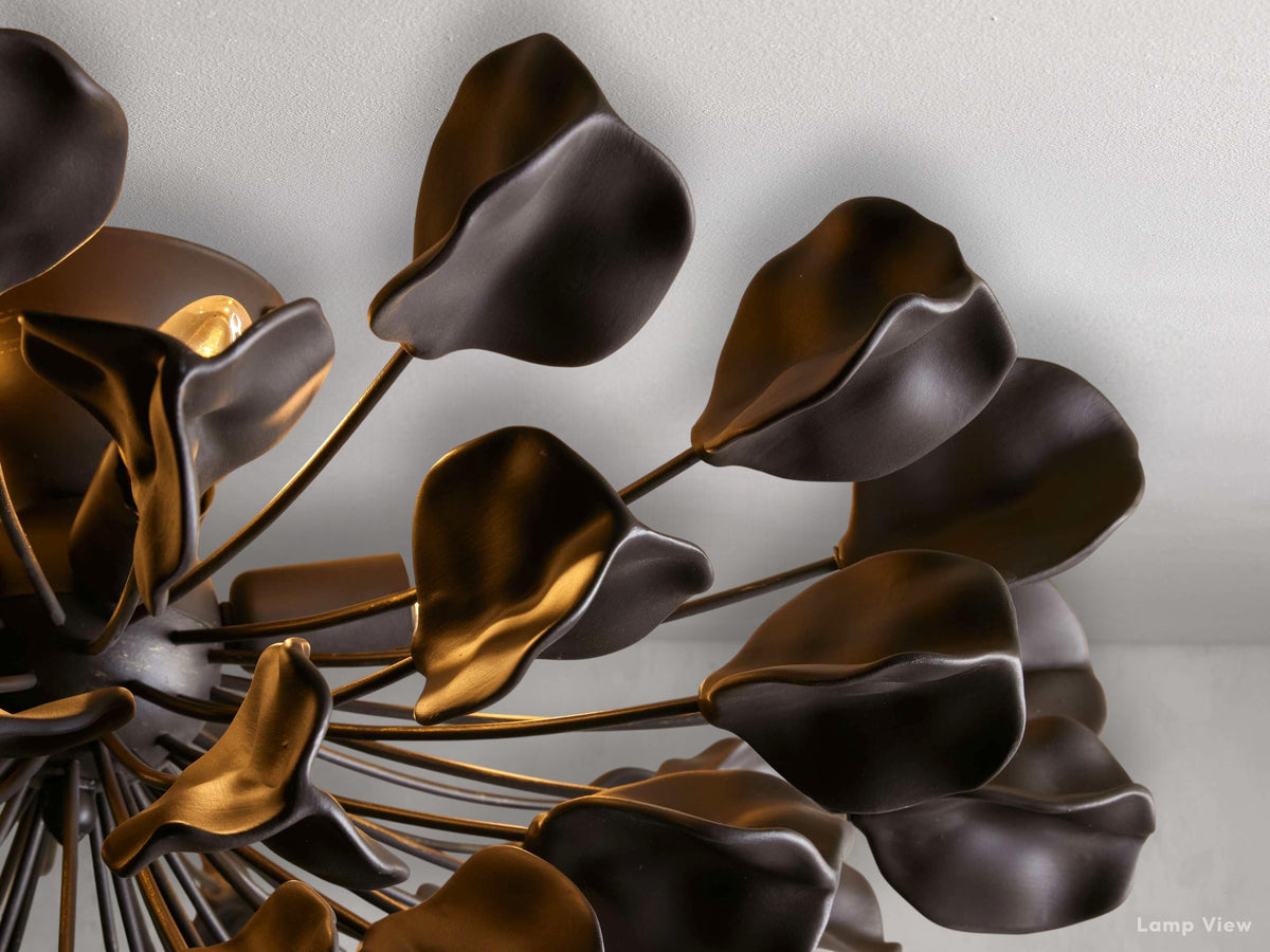 Lunaria Organic Floral Flush Mount