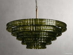 Ghiaccio Artisanal Glass Round Chandelier
