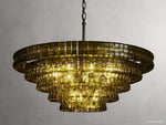 Ghiaccio Hooked Glass Round Chandelier