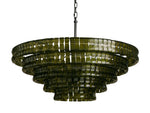 Ghiaccio Artisanal Glass Round Chandelier