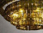 Ghiaccio Hooked Glass Round Chandelier
