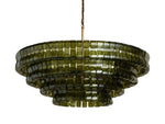 Ghiaccio Hooked Glass Round Chandelier
