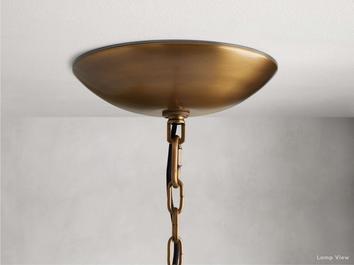 Ghiaccio Layered Glass Round Chandelier