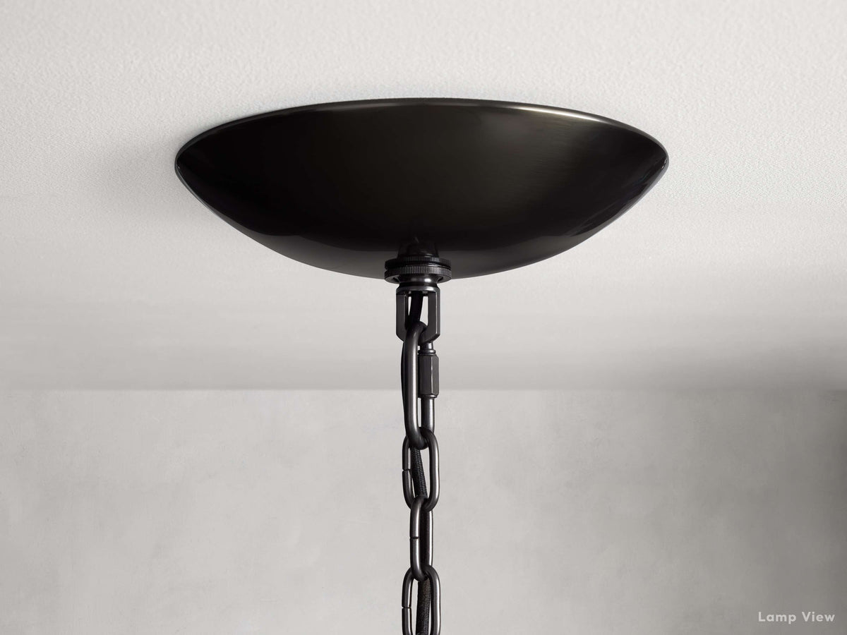 Ghiaccio Layered Glass Round Chandelier