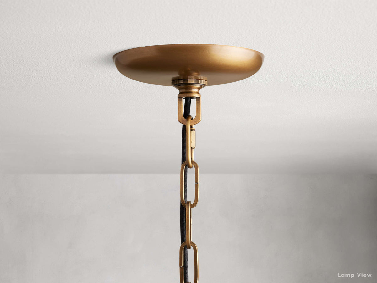 Ghiaccio Layered Glass Round Chandelier
