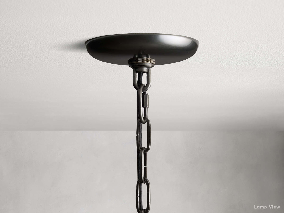 Ghiaccio Layered Glass Round Chandelier