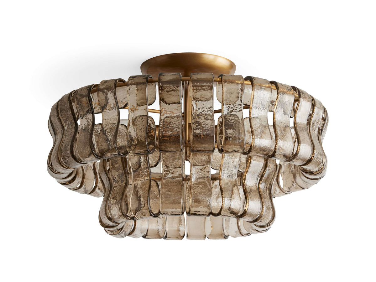 Ghiaccio Hooked Glass Flush Mount