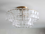 Ghiaccio Hooked Glass Flush Mount