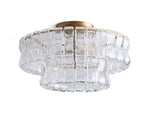 Ghiaccio Hooked Glass Flush Mount