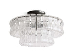 Ghiaccio Hooked Glass Flush Mount