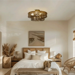 Ghiaccio Hooked Glass Flush Mount
