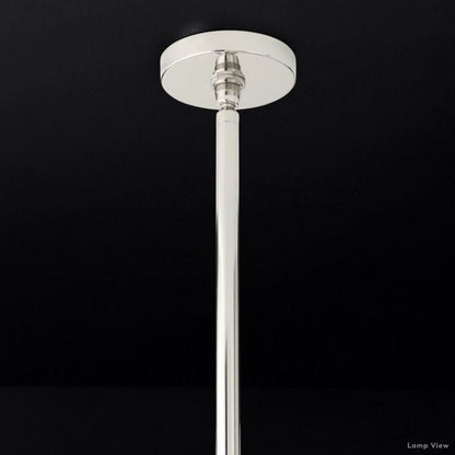 Fontanelle Modernist Glass Round Chandelier 58"