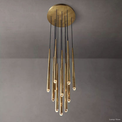 Aquitaine Conical Form Round Chandelier 24"