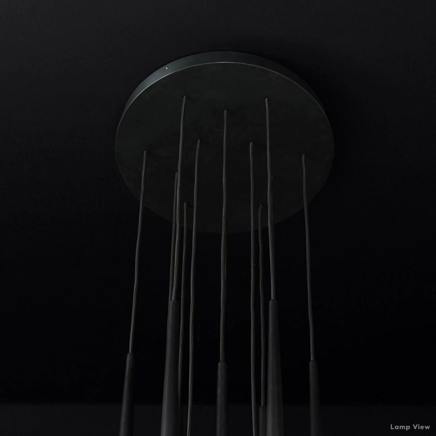 Aquitaine Conical Form Round Chandelier 18"